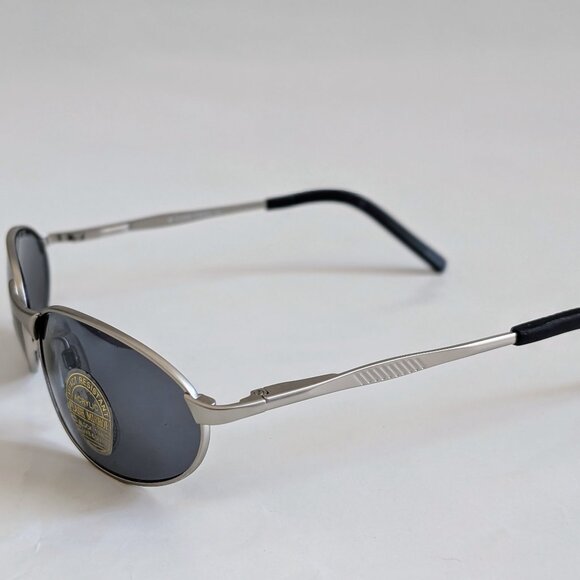 NWT Vintage 90's Mid Rectangle Metal Sport Sunglasses (S.Silver) - Picture 3 of 5